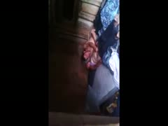 An amateur observes two filthy homeless individuals pulling and more in the middle of